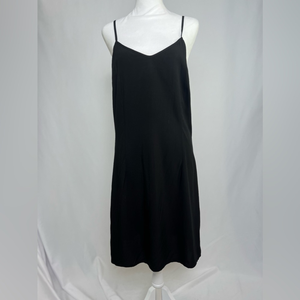 NEW / J.Crew black slip dress